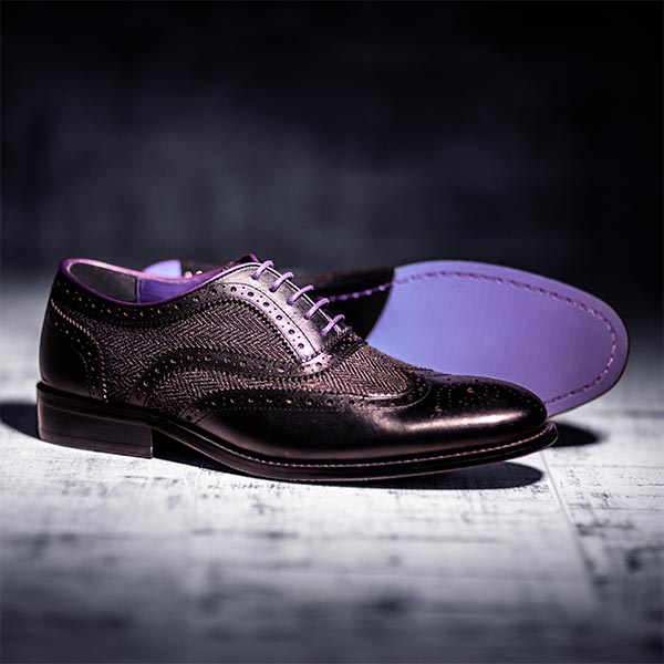 purple brogues