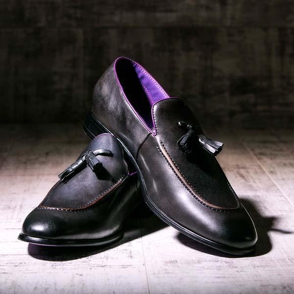 Mens purple hot sale dress loafers