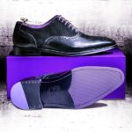 Black Italian Leather with Suede panels - Vanguard 2