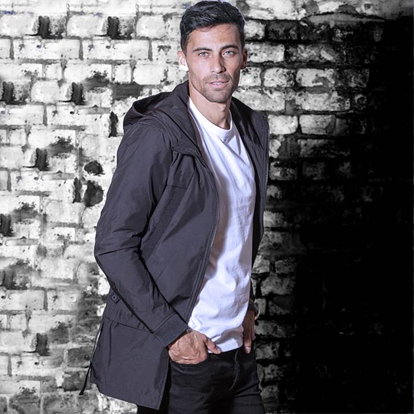 Slim fit windbreaker sale