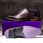 Dark Brown Italian Leather Oxford - Falcon 2