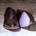 Dark Brown Italian Leather Oxford - Falcon 4