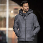 THE “LARSON” SPACE GREY INSULATED BOMBER JACKET