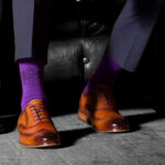 Purple Socks and the perfect Brogue by Eves & Gray