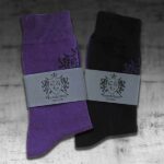 Purple and Black Socks 4