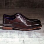 Dark Brown Oxford Burnished Italian Leather - Falcon 1