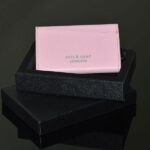 RFID POP-UP CARD CASE IN ITALIAN LEATHER SOFT PINK 3