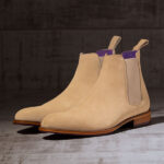 Italian Suede Leather Sandstone Chelsea Boot - Atlas 2