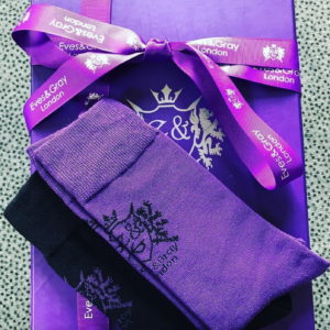 Purple or Black Mens Cotton Socks