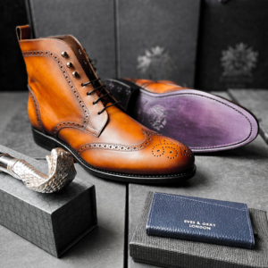London Brogue Burnished Boot