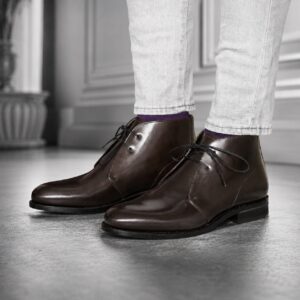Grizzly Dark Brown Chukka Boot