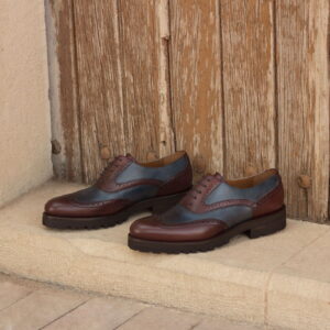 Women's Full Brogue Burgundy/Navy