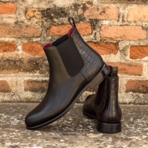 Women's Chelsea Boot Black Croco