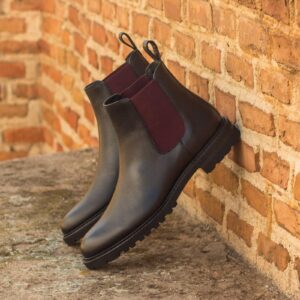 Women's Chelsea Boot Black Painted Full Grain