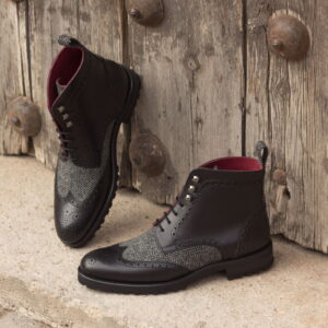 Women's Military Brogue Herringbone