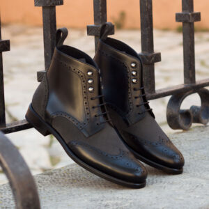 Women's Military Brogue Black/Grey