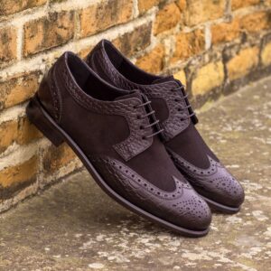Women's Derby Wingtip Painted Croco
