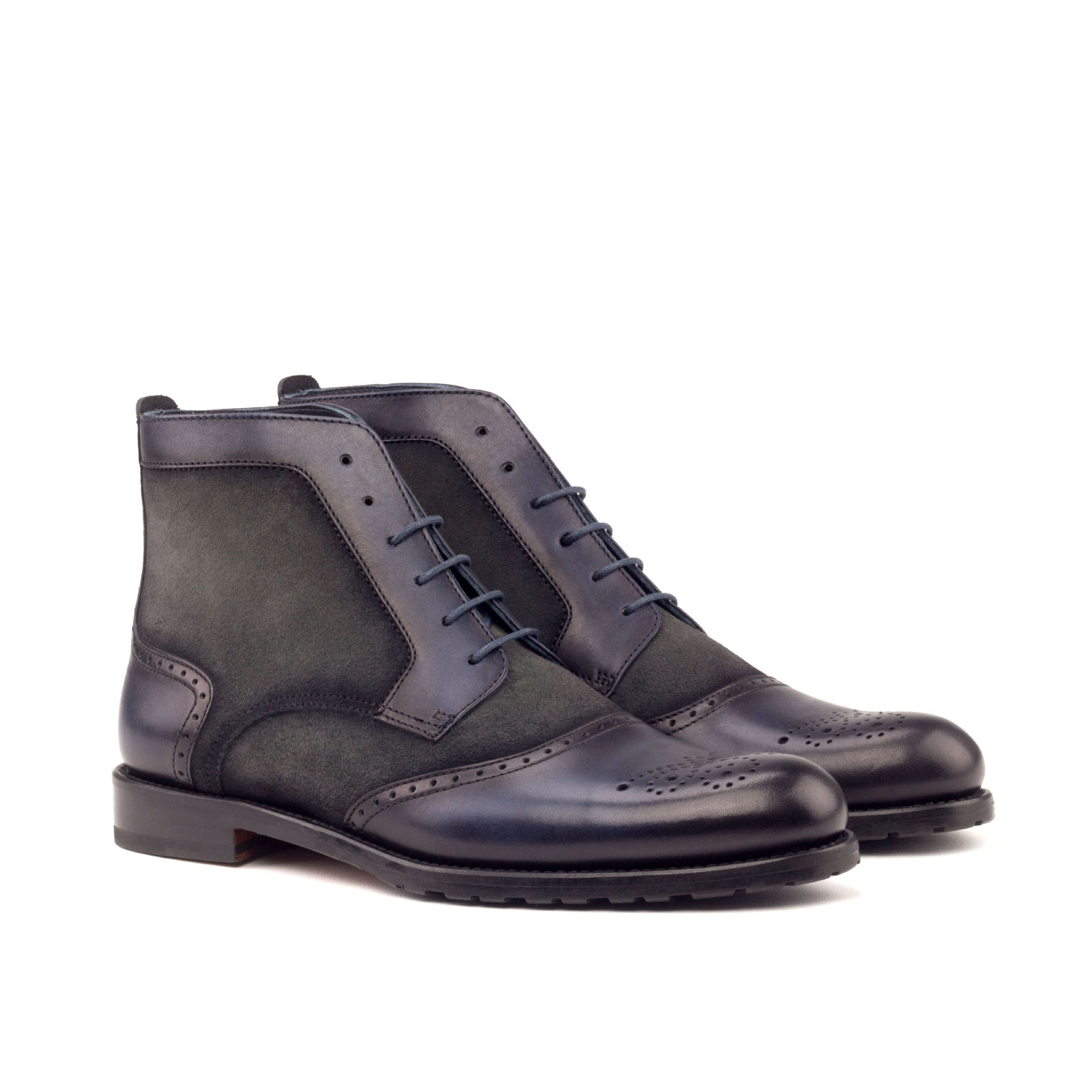 Black lace up brogue boots womens clearance