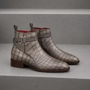 The Ryder Croc Jodhpur Boot